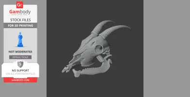 Goral Skull - Skull Replica STL