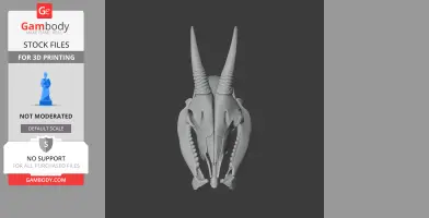 Goral Skull - Skull Replica STL