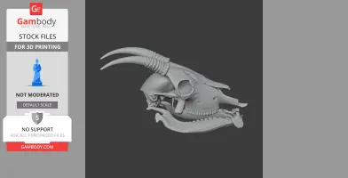 Goral Skull - Skull Replica STL