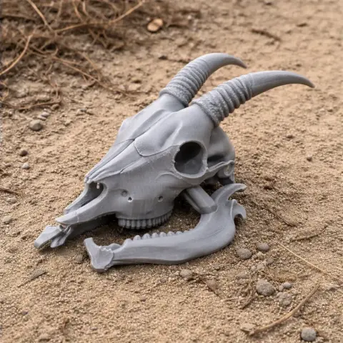 Goral Skull - Skull Replica STL