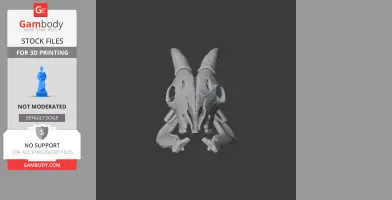 Goral Skull - Skull Replica STL