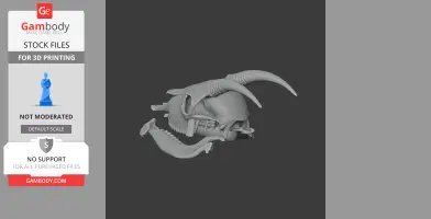 Goral Skull - Skull Replica STL