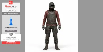 Bolt Action Rifle - Rust Figurine - Character Figure STL