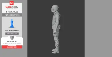 Bolt Action Rifle - Rust Figurine - Character Figure STL