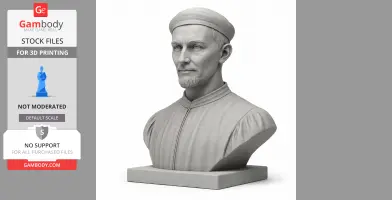 Niccolo Machiavelli Bust - Historical Warrior STL