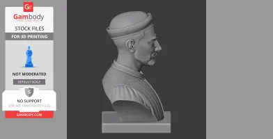 Niccolo Machiavelli Bust - Historical Warrior STL