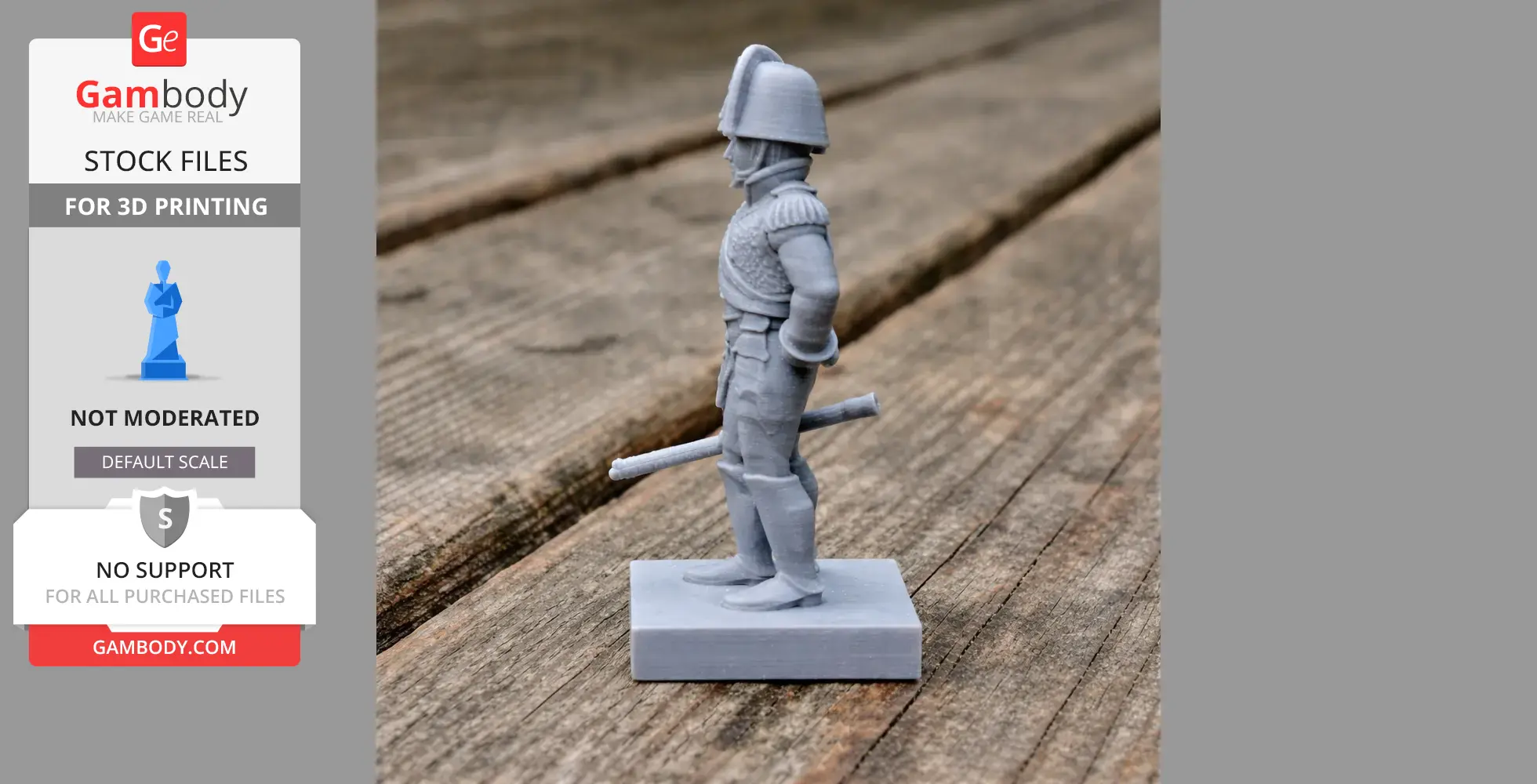 Nicolas Oudinot Napoleonic Soldier - Historical Warrior STL