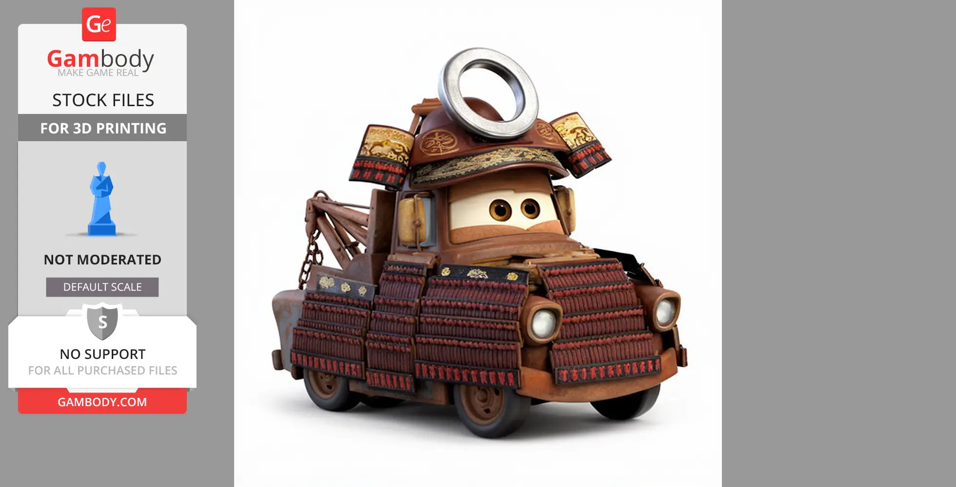 Mater Samurai Ring Figure - Mashup Figure STL