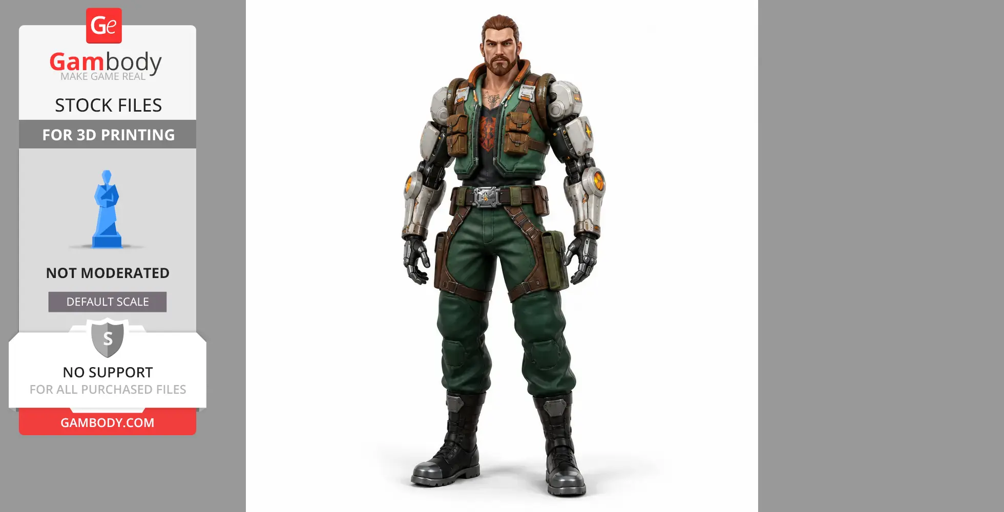 Breach - Valorant Figurine - Character Figure STL