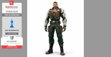 Breach - Valorant Figurine - Character Figure STL