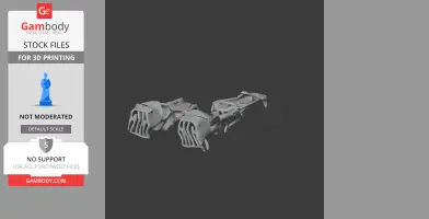 3D model of a Haast's Eagle skull showing detailed ridges and contours for printing.