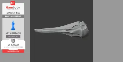 3D model of a Hector's dolphin skull, showing detailed bone structure for printing.