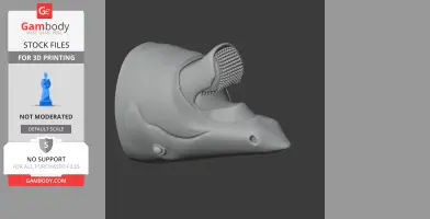 Helicoprion Skull - Skull Replica STL
