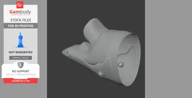 Helicoprion Skull - Skull Replica STL