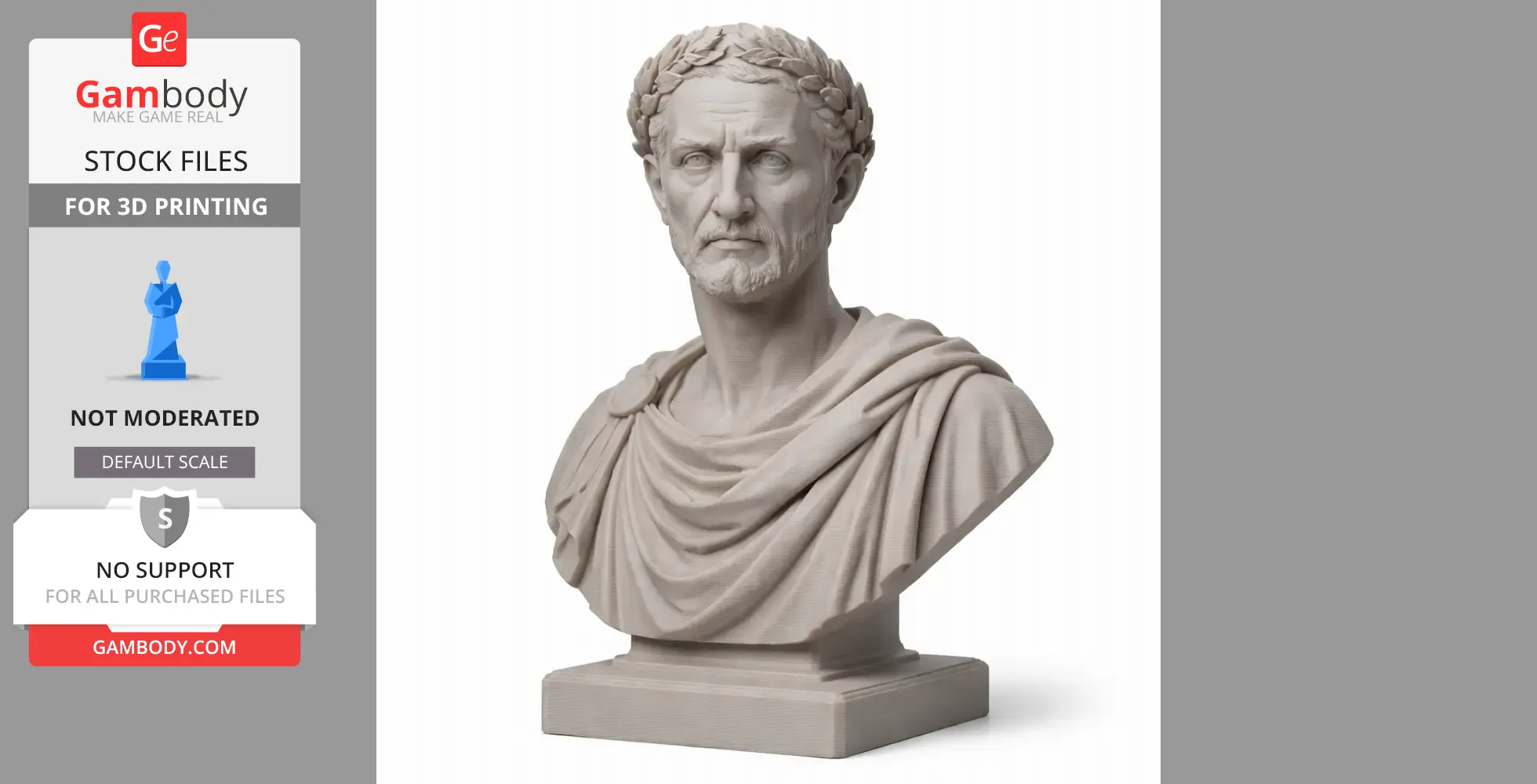 Nerva Bust - Historical Warrior STL