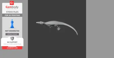 3D model of a Vectaerovenator dinosaur, showcasing a slender body, long tail, and reptilian features.