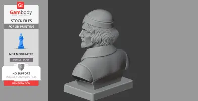 Nicolaus Copernicus Bust - Historical Warrior STL