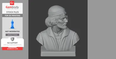 Nicolaus Copernicus Bust - Historical Warrior STL