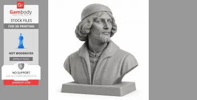 Nicolaus Copernicus Bust - Historical Warrior STL