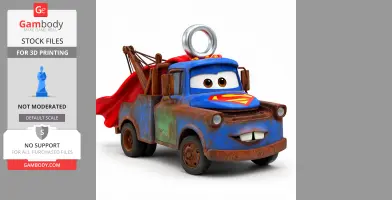 Mater Superman Ring Figure - Mashup Figure STL