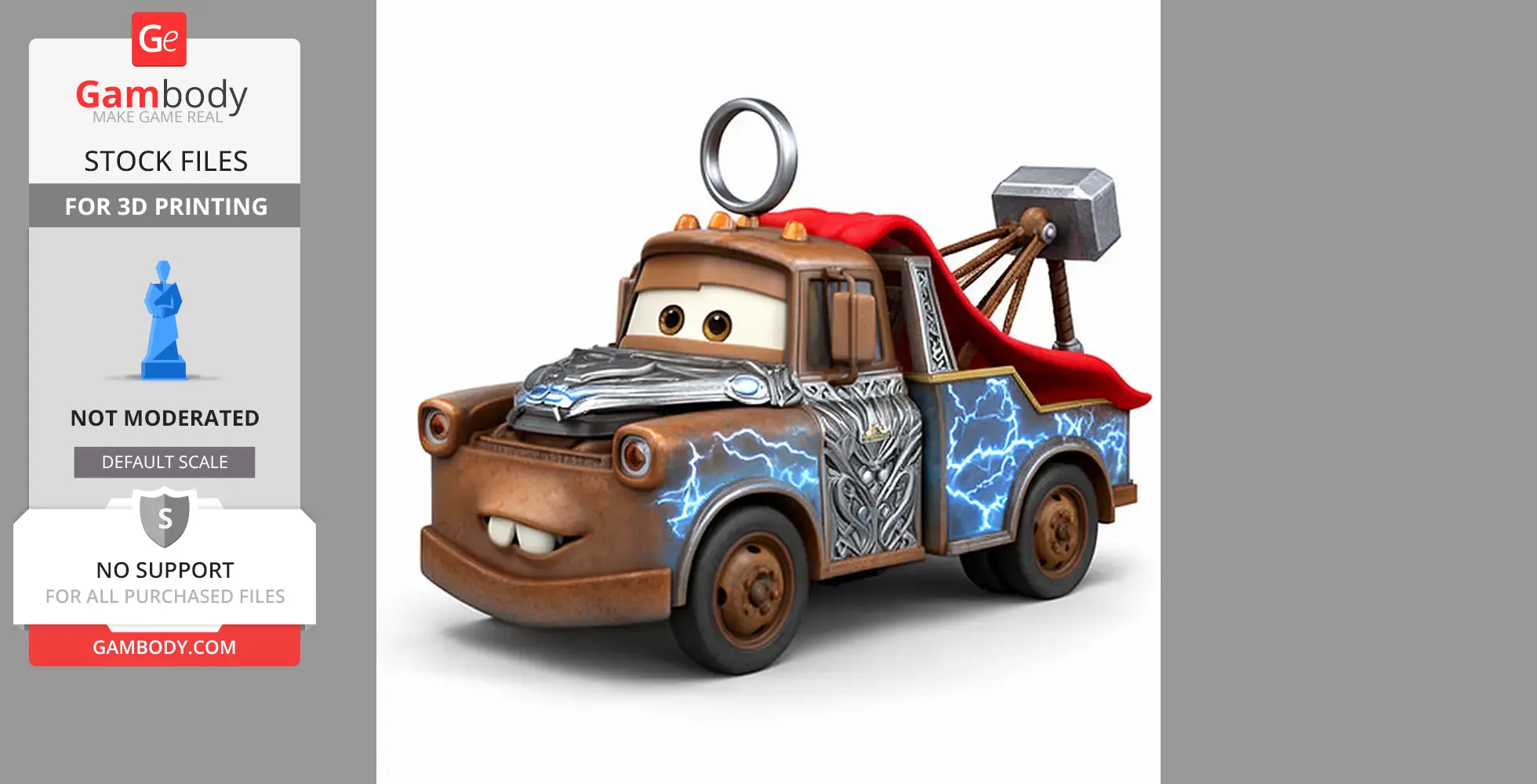 Mater Thor Ring Figure - Mashup Figure STL