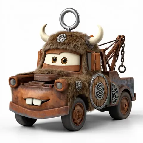 Mater Viking Ring Figure - Mashup Figure STL