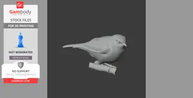 White-eye Bird - Prehistoric Animal STL