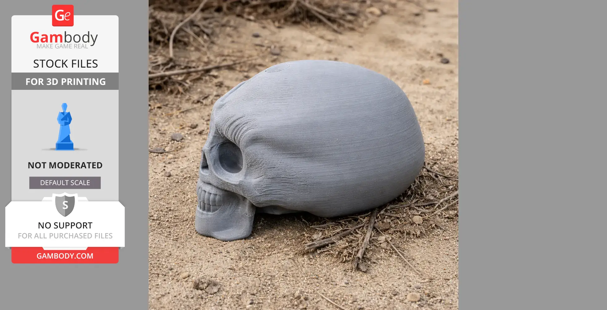 Homo Floresiensis Skull - Skull Replica STL
