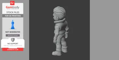 Brock - Brawl Stars Figurine - Character Figure STL