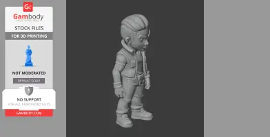 Brock - Brawl Stars Figurine - Character Figure STL