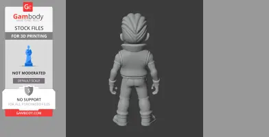 Brock - Brawl Stars Figurine - Character Figure STL