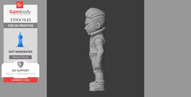 Brock - Brawl Stars Figurine - Character Figure STL