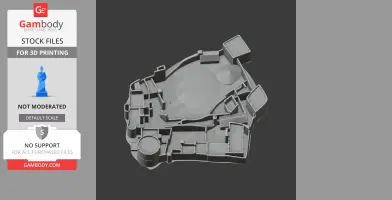 3D model of Peckforton Castle layout, showcasing intricate architectural details for printing.