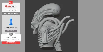 Tom Cat Alien Xenomorph Ring Figure - Mashup Figure STL
