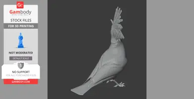 Wood Hoopoe Bird - Prehistoric Animal STL