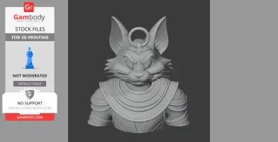 Tom Cat Anubis Ring Figure - Mashup Figure STL