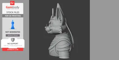 Tom Cat Anubis Ring Figure - Mashup Figure STL