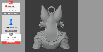 Tom Cat Anubis Ring Figure - Mashup Figure STL