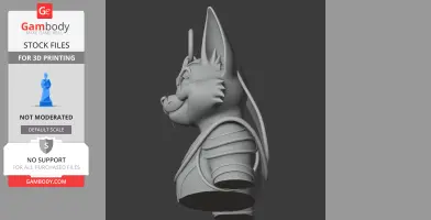Tom Cat Anubis Ring Figure - Mashup Figure STL