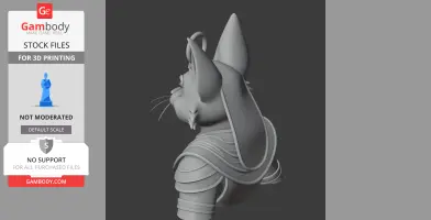 Tom Cat Anubis Ring Figure - Mashup Figure STL
