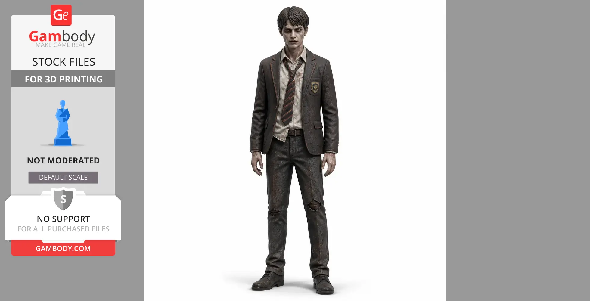 Brownstone High School - Phasmophobia - Character Figure STL