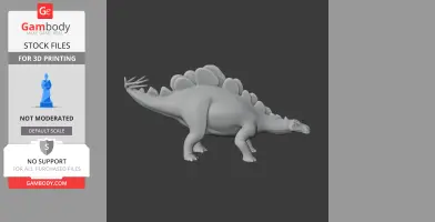 Wuerhosaurus - Prehistoric Animal STL