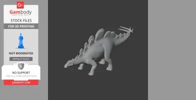 Wuerhosaurus - Prehistoric Animal STL
