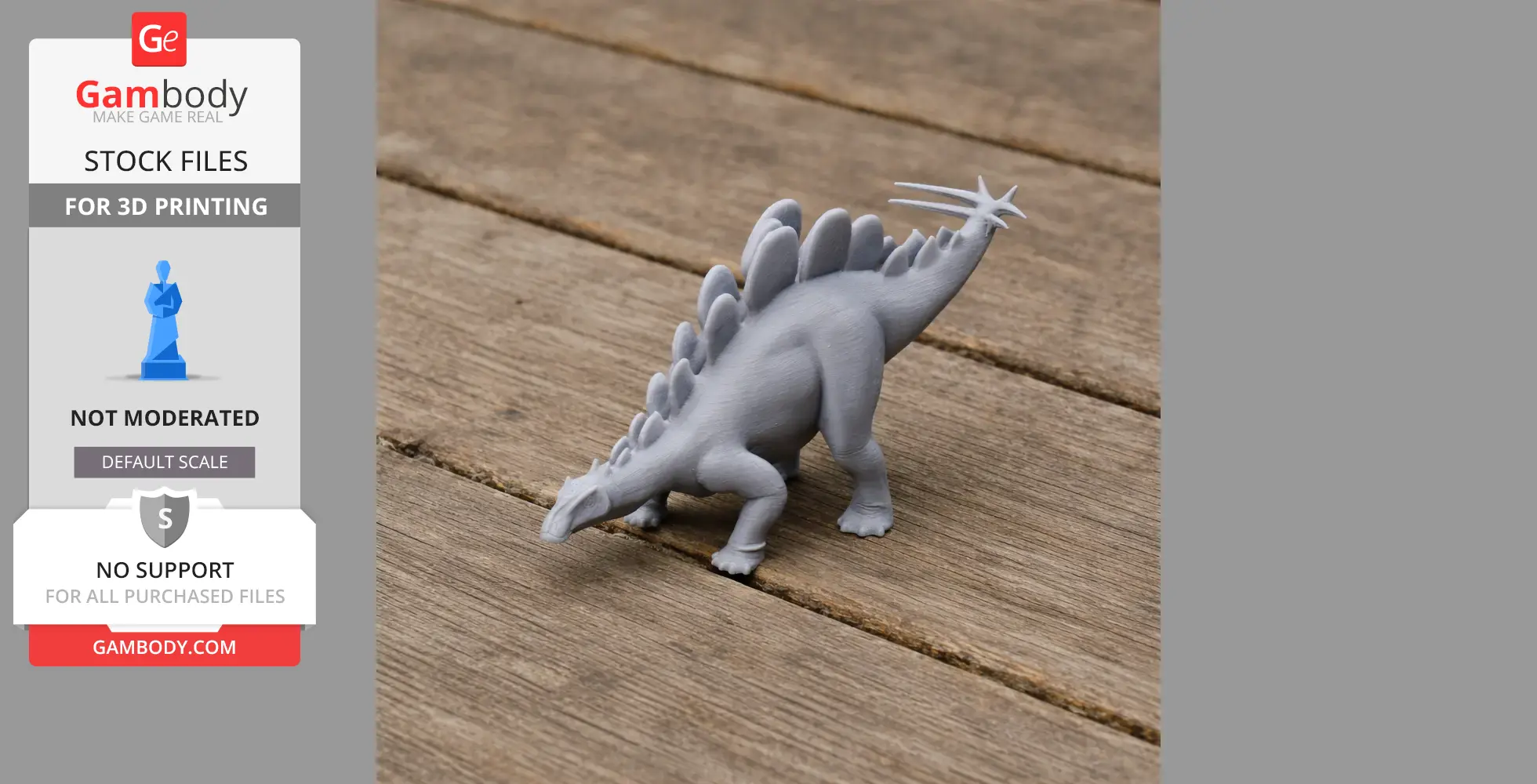 Wuerhosaurus - Prehistoric Animal STL