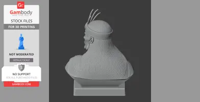 Pachacuti Bust - Historical Warrior STL