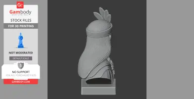 Pachacuti Bust - Historical Warrior STL