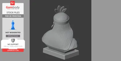 Pachacuti Bust - Historical Warrior STL