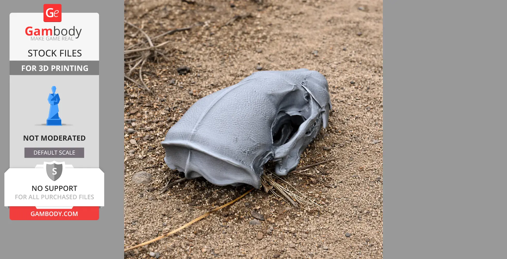 Honey Badger Skull - Skull Replica STL
