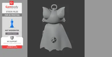 Tom Cat Batman Ring Figure - Mashup Figure STL