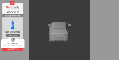 3D model of an Audi Q8 in STL format, rear view, for 3D printing from Gambody.